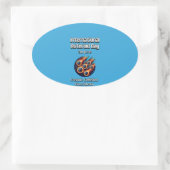 Internationaler Asteroidtag. Ovaler Aufkleber (Tasche)