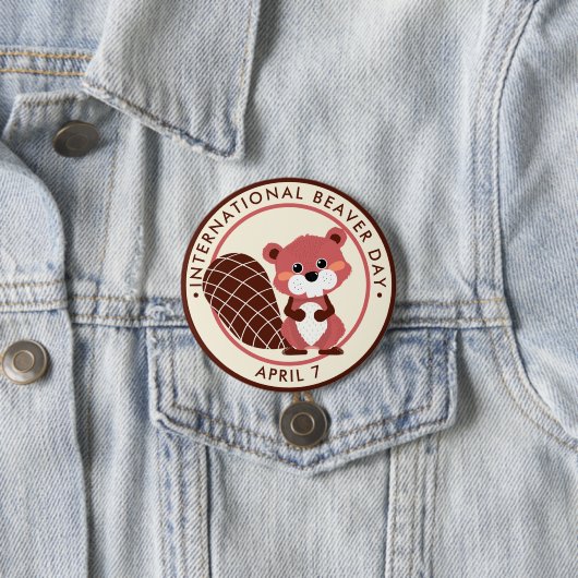 Internationaler Bibertag Button (Beispiel)