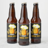 Internationaler Bier-Tag Bierflaschenetikett (Flaschen)