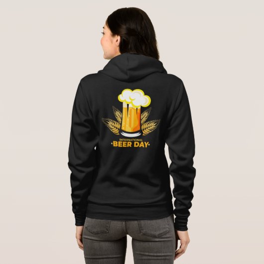 Internationaler Bier-Tag Hoodie (Schwarz voll)