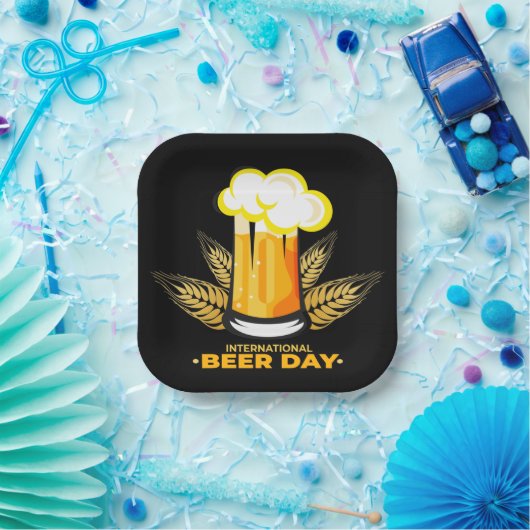 Internationaler Bier-Tag Pappteller (Party)