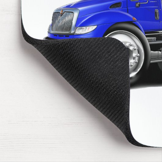 Internationaler Blau-Weißer Lieferwagen Mousepad (Ecke)