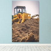 Internationaler Bulldozer mit 100B Leinwanddruck (Insitu (Holzboden))