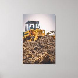 Internationaler Bulldozer mit 100B Leinwanddruck