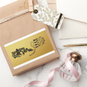 Internationaler chinesischer Drache - Neujahr 2024 Rechteckiger Aufkleber