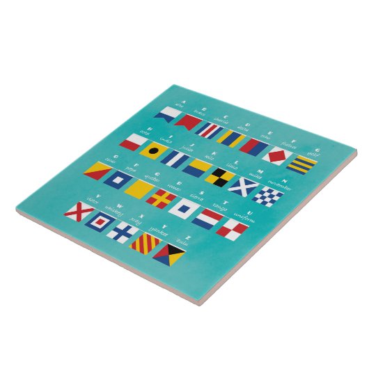 Internationaler Code des Signal-Alphabetes Fliese (Seite)