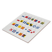 Internationaler Code des Signal-Alphabetes Fliese (Seite)