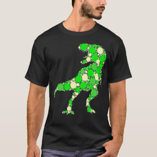 Internationaler Dot Day Green Polka Dot Rex Dinosa T-Shirt