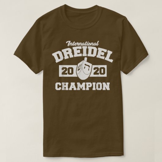 Internationaler Dreidel-Champion 2020 Funny Hanukk T-Shirt (Design vorne)