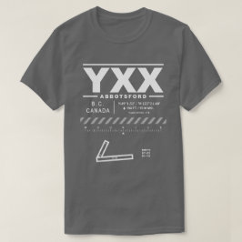 Internationaler Flughafen Abbotsford YXX T-Shirt