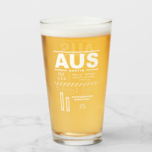 Internationaler Flughafen Austin-Bergstrom AUS Glas