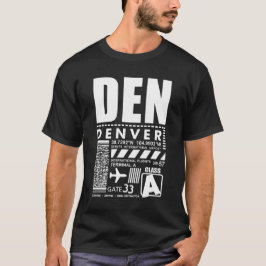 Internationaler Flughafen DEN Denver T-Shirt