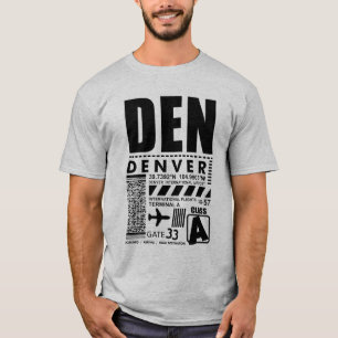Internationaler Flughafen DEN Denver T-Shirt