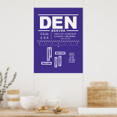 Internationaler Flughafen Denver Poster (Küche)