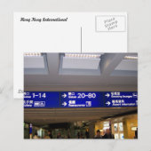 Internationaler Flughafen Hongkong Postkarte (Vorne/Hinten)