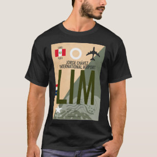 Internationaler Flughafen Jorge Chavez Lim Gepäcka T-Shirt