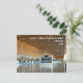 Internationaler Flughafen Logan Postkarte (Stehend Vorderseite)