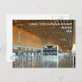 Internationaler Flughafen Logan Postkarte (Vorne/Hinten)