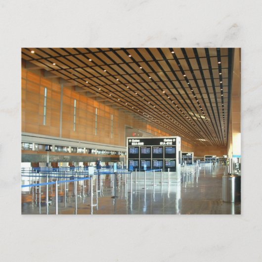 Internationaler Flughafen Logan Postkarte (Vorderseite)