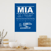 Internationaler Flughafen Miami Poster (Küche)