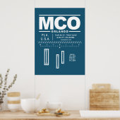 Internationaler Flughafen Orlando MCO Poster (Küche)