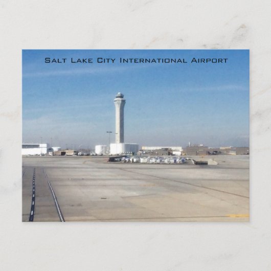 Internationaler Flughafen Salt Lake City Postkarte (Vorderseite)