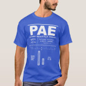Internationaler Flughafen Seattle Paine Field PAE T-Shirt (Vorderseite)