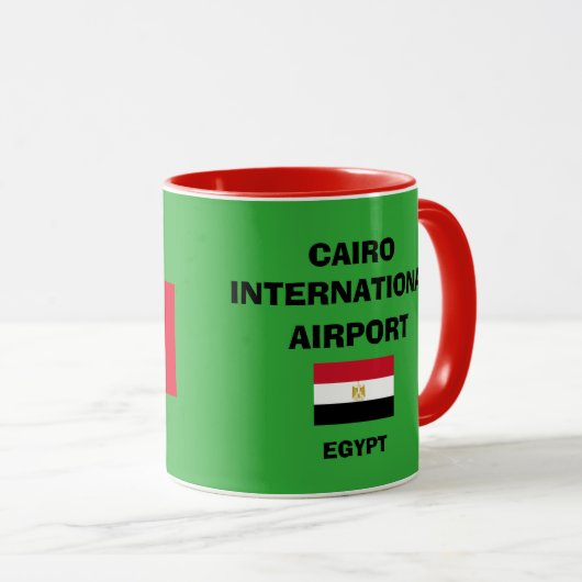 Internationaler Flughafen-Tasse Kairos Tasse (VorderseiteRechts)