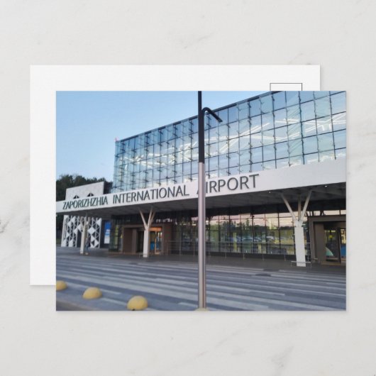 Internationaler Flughafen Zaporozhye in der Ukrain Postkarte (Vorne/Hinten)