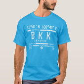 Internationaler Flughafencode Bangkok T-Shirt (Vorderseite)