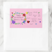 Internationaler Frauentag 2021 Rechteckiger Aufkleber (Tasche)