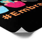 Internationaler Frauentag 2023 für Gerechtigkeit Poster (Ecke)