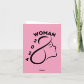 Internationaler Frauentag 2024 in Rosa und Gelb Dankeskarte (Rückseite)