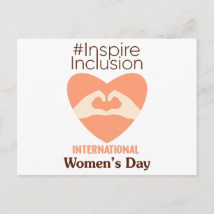 Internationaler Frauentag 2024 Inspire Inclusion  Postkarte