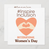 Internationaler Frauentag 2024 Inspirier der Integ Einladung (Vorne/Hinten)