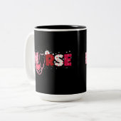 Internationaler Frauentag 2025 - Beschleunigte Akt Zweifarbige Tasse (Vorderseite Links)