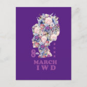 Internationaler Frauentag 2025: Feminini feiern Postkarte (Vorderseite)