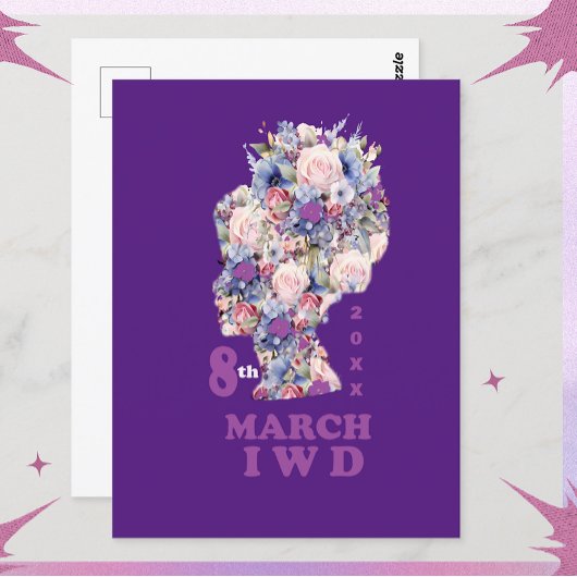 Internationaler Frauentag 2025: Feminini feiern Postkarte