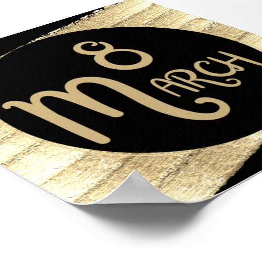 Internationaler Frauentag 2025: Feministin feiern Poster (Ecke)