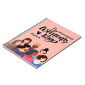 Internationaler Frauentag 2025 Notizblock (Linke Seite)