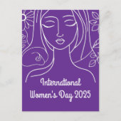 Internationaler Frauentag 2025 Postkarte (Vorderseite)