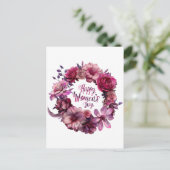 Internationaler Frauentag 2025 Postkarte (Stehend Vorderseite)