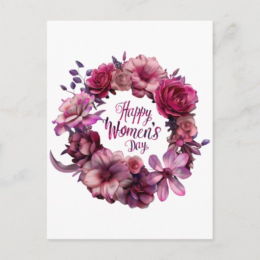 Internationaler Frauentag 2025 Postkarte (Vorderseite)