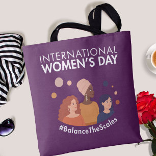 Internationaler Frauentag 2026 Die Waage ins Gleic Tasche