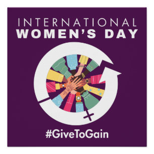 Internationaler Frauentag 2026 Give To Gain Poster