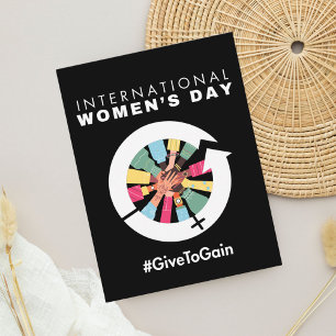 Internationaler Frauentag 2026 Give To Gain Postkarte