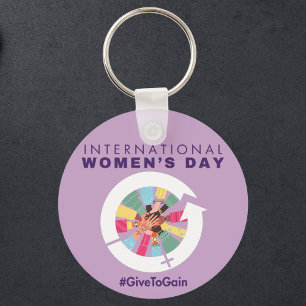 Internationaler Frauentag 2026 Give To Gain Schlüsselanhänger