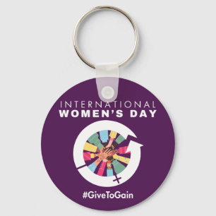 Internationaler Frauentag 2026 Give To Gain Schlüsselanhänger