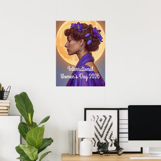 Internationaler Frauentag 2026 Poster (Heimbüro)