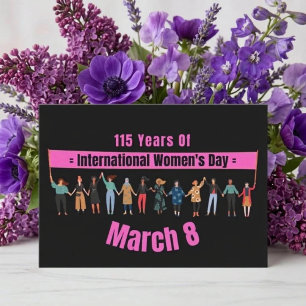 Internationaler Frauentag 2027 Postkarte